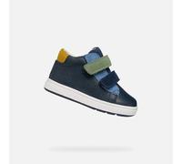Geox B BIGLIA Boy D Baskets pour bébé garçon Bleu Marine/DK Sky Taille 19 EU