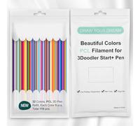 Biglumin 110pcs recharges de stylo 3D Doodler Start de 22 couleurs pour 3Doodler Start à basse température d'impression PCL 3Doodler Start Recharges stylo 3d filament Consommables basse température