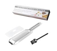 Biglumin Râpe à main - Râpe à fromage, rapeuse à légumes, râpe de cuisine, râper grossièrement le parmesan, les légumes, la muscade et plus encore. Ensemble râpe et protège-lame en acier inoxydable.