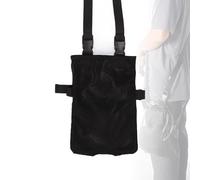 Biglumin Sac de cathéter - Bouteilles d'urine avec support, support pour sac de jambe, poches pour sac d'urine, sac de cathéter avec valve, porte-sac de drainage d'urine, sangle réglable et fente