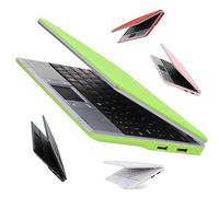 Bigmachine 7 Pouces Portable Mini Ordinateur Portable PC Netbook pour Enfants Android 12 Quad Core 32 Go WiFi intégré caméra Netflix Youtube Flash Player (Vert)