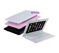 Bigmachine Ordinateur Portable 10" Android 6.0 Quad Core Ordinateur Portable Mini Netbook 8 Go Wi-FI Webcam Netflix Youtube Flash Ultra Fin (Blanc)