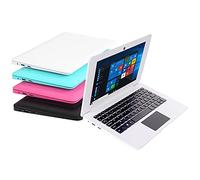 Bigmachine Windows 10 Ordinateur Portable Mini 10,1 Pouces 32 Go Clavier AZERTY Français Ultra Mince et léger Netbook Quad Core PC HDMI Webcam Netflix Youtube (Blanc)