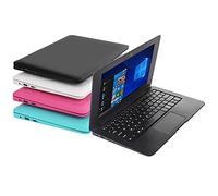 Bigmachine Windows 10 Ordinateur Portable Mini 10,1 Pouces 32 Go Clavier AZERTY Français Ultra Mince et léger Netbook Quad Core PC HDMI Webcam Netflix Youtube (Noir)