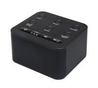 BIGMONAT Baby White Noise Sleeper, Quick Sleeper, 6 Sons Apaisants Naturels, Portable White Noise Machine, Alimenté Par un Adaptateur Secteur (inclus), Convient Aux Bébés Et Aux Adultes. Noir