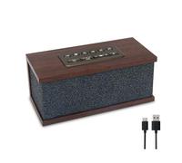 BIGMONAT Haut-parleur Bluetooth et lecteur de sommeil en bois, rechargeable 70 sons Bluetooth, machine à bruit blanc avec contrôle du volume et minuterie, convient pour les voyages, relaxation de