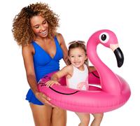 BigMouth Inc. Flotteur de piscine Pink Flamingo L'il Water Float - Flotteur de piscine pour nourrissons, bébés et enfants de 1 à 3 ans pour les n