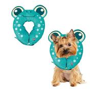 BigMouth Inc Frog Collier de récupération gonflable, cône de remplacement confortable pour animal domestique, colliers de protection pour éviter le léchage et les morsures - Taille M