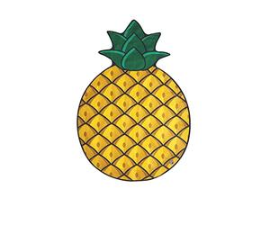 BigMouth Inc. - Pina ananas Drap de plage Géant plage - Serviette Couverture XXL ronde Salle de bain