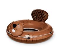 BigMouth Inc. Radeau gonflable robuste pour rivi re flottante avec porte-gobelet, corde de maintien et si ge confortable en maille - Beaver