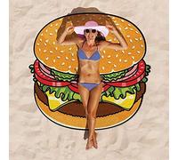 BigMouth Inc Serviette de Plage Hamburger