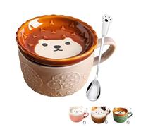 BigNoseDeer Cadeaux pour femmes, mignonnes Kawaii Lgel drôle, tasses à café avec couvercle, tasses à café pour les amoureux des chats, femmes, filles, enfants, Noël, cadeau d'anniversaire