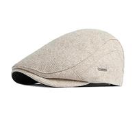 Bigoco Casquette Beret Gavroche Homme Réglable Casquette Souples Plate Baker Boy Hat 8 Panel Peaky Herringbone Irlandais Gatsby Ivy Chapeau Flat Caps