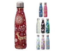Bigood Sport Gourde Isotherme 500ml Bouteille d'Eau Fleur-H
