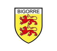 Bigorre 65 sticker blason écusson autocollant adhésif - Taille : 8 cm