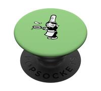 bigoudene bretonne qui fait des crèpe de bretagne PopSockets PopGrip Interchangeable
