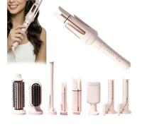 Bigoudi automatique rotatif 9 en 1, barils interchangeables de 28 mm/32 mm/40 mm, cordon de rotation à 360°