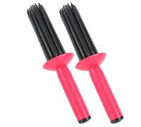Bigoudi Professionnel pour Cheveux, 2 Pièces, Peigne à 17 Dents, à Friser, Salon de Coiffure pour la Maison
