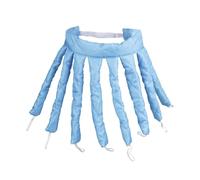Bigoudi sans Chaleur DIY Octopus - Accessoire de Mise en Plis avec Ruban, 3 Couleurs pour Cheveux Bouclés Naturels sans Chaleur (bleu)
