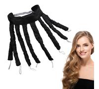 Bigoudi sans chaleur, satin doux sans chaleur, bandeau avec sangles réglables, outil de coiffure pour dormir pendant la nuit pour femmes et filles boucles ondulées