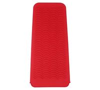Bigoudi Tapis en silicone résistant à la chaleur pour fer à friser Rouge