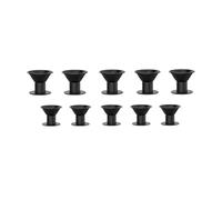 Bigoudis 10 pièces en caoutchouc souple Silicone sans chaleur bigoudi torsion bigoudis Clips pas de chaleur boucles de cheveux bricolage outils de coiffure for fille Bigoudi (Taille : 10pcs black(5S