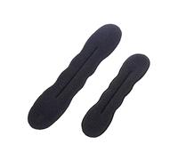 Bigoudis à cheveux auto-agrippants, 2 pièces, machine à beignets en mousse magique pour queue de cheval et chignon, outil de pince cheveux et cravate pour femme, (grand + petit)
