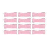 Bigoudis à cheveux en polaire Heatless Soft Sleep Bigoudis DIY Curl Hair Styling Tools pour cheveux courts 12 pièces rose