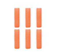Bigoudis auto-agrippants sans chaleur, 6 pièces, bigoudis sans chaleur, frange de cheveux, Volume, crochet et boucle auto-adhésifs, outils de coiffure DIY Bigoudis Cheveux(Orange,1.5cm)