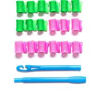 Bigoudis Cheveux,Bigoudis 12pcs 18pcs 30cm 45cm Magic Hair Rouleau bigoudis en spirale souple Curls magique Curle Bigoudi DIY cheveux Styling Outils Curl(Snail roll 15cm)