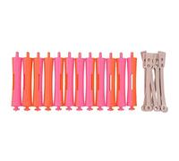 Bigoudis Cheveux,Bigoudis 36 Pcs bricolage Perm Rod Hair Salon Rouleau Élastique pince à cheveux Curling Bigoudi coiffure Maker Styling outil cheveux couleur aléatoire(6)