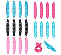 Bigoudis de Cheveux 20 Pièces Flexible Léger Mousse Souple Rouleaux de Cheveux Magiques Eponge de Nuit Sommeil Sans Chaleur DIY Coiffure Outil Bricolage Styling Tools 5 Couleurs