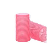 Bigoudis de coiffure, 6 bigoudis géants auto-agrippants sans chaleur, bigoudis volumineux sans chaleur, outils de coiffure auto-adhésifs à crochet et boucle (bleu, 15 mm)(Pink)