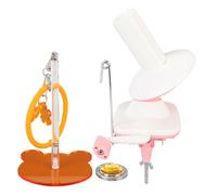 Bigoudis de fil pour crochet, à la main, pince de bureau, en acrylique transparent portable, coussinet en silicone avec nœud en silicone