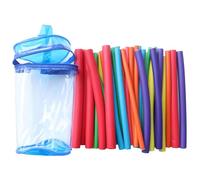 Bigoudis en mousse torsadée - Léger, flexible, 22,4 cm, multi-usages, pas de coiffure, sans chaleur, kit ondulé doux, soins des cheveux sûrs, qualité salon | Pour coiffage sans chaleur, voyage, beauté