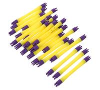 Bigoudis en Plastique pour Permanente 40 Pièces, Jaune, 5mm | Rods Cheveux à Surface Antidérapante, pour Cheveux Courts Fragiles, Usage Maison ou Salon, Style Rapide