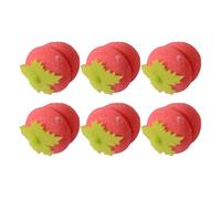 Bigoudis Fraise 6 Pièces Doux Confortables Pratiques Sans Chaleur