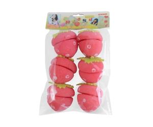 Bigoudis Fraise Kit de Bigoudis Doux en Mousse Sans Chaleur
