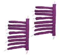 Bigoudis sans Chaleur, 2 Pièces, Bigoudis sans Chaleur, pour Femmes et Filles, Tige à Friser les Cheveux, Bandeau, Outil de Coiffure (PURPLE)