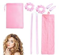 Bigoudis sans chaleur - Sleeping Curlers - Bigoudis avec clip - En perles de qualité supérieure - Outil de coiffure pour cheveux longs, filles et femmes endormies