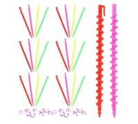 Bigoudis Spiralés en Plastique, Lot de 52 Pièces, pour Permanente | Format Petite et Grosse Taille, Usage Maison ou Salon Professionnel, Outil Flexible à Haute Efficacité de Bouclage