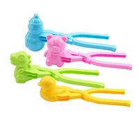 Bigougem Clips pour boules de neige divers moules Divertissement Adorable bonhomme de neige en forme de cerf Pinces à neige pour neige A