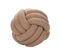 Bigougem Oreiller à Boule de Noeud en Velours d'Agneau | Coussin de Canapé Tissé à la Main | Ultra Doux | Coussin de Compagnie Kaki