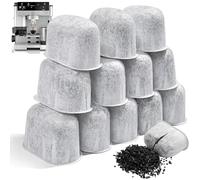 BIGP Lot de 12 Cartouches Filtre à Eau Compatibles Ninja Luxe Café Premier ES601EU, Filtres à Charbon Actif Réducteurs de Calcaire, Goût et Dépôts Minéraux