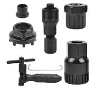 BIGP Outil de bague de verrouillage de vélo, extracteur de manivelle de vélo, dérive-chaîne de vélo, outil de cassette de vélo, extracteur de pédalier de vélo pour de nombreux types de vélos
