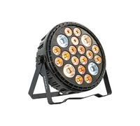 Ibiza - BIGPAR-16RGBW4WWCW - Projecteur PAR XXL - 16 LEDs RGBW Multicolore + 4 LED UV blanc chaud et froid - 12 canaux DMX - Effet strobo et dimmer - Soirée, fête, scène, spectacle, événement