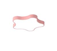 BigPinwheel Simple Star LED Plafonnier Macaron coloré, 3 températures de couleur, style nordique moderne Flush Mount Creative plafonnier pour chambre d'enfants, chambre à coucher, salon (Pink, 40cm)