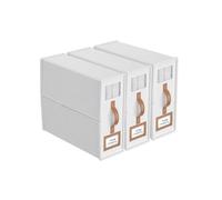 BigPonPon Lot de 3 organiseurs et de rangement pliables pour draps de lit (très grand et grand lit), organiseurs de placard en lin avec poignée en cuir, boîte de rangement pliable pour draps et