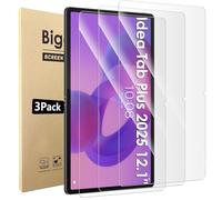 Bigqin 3 Pack Verre Trempé Compatible pour Lenovo Idea Tab Plus 2025 12.1", Protection Écran Anti-rayures, Film de Protection écran, HD Transparent, 9H Dureté - 27,3 x 17,5 CM