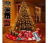 Bigqin Guirlande Lumineuse pour Sapin de Noël 280 LEDs, 2m x 10 Branches, pour Décorations de Sapin de Noël de 1.5 à 2.5 m, 8 Modes Clair, IP44 Imperméable,Économe & Facile à Installer